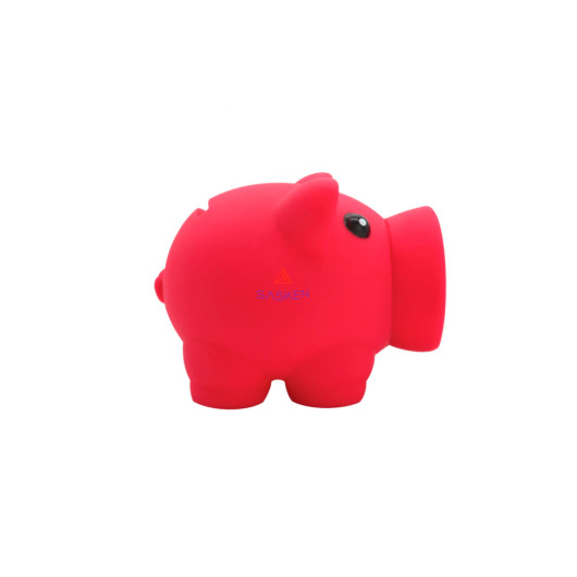 Rubber Piggy Banks Side Branded